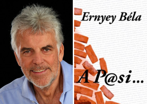 A szerző fotója és a könyv borítója