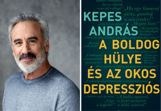 a szerző fotója és a könyv borítója