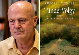 a szerző fotója és a könyv borítója