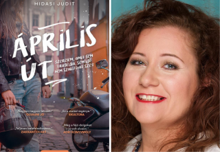 A szerző és a könyv borítója