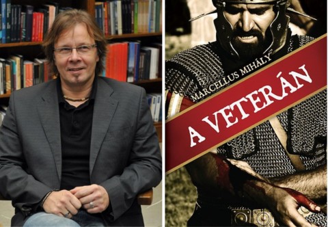 a szerző fotója és a könyv borítója