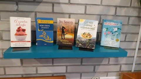 A kihelyezett könyvek a Témánál vagyunk polcon