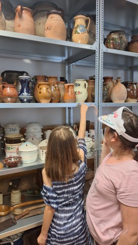 Az utolsó napon a gyűjtemény raktárában kezdtünk