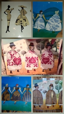 A gyerekek a megismert népi motívumokat újraalkották.