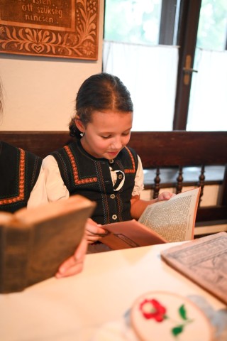 Népviseletbe öltözött kislány. A fotót Z'imázs Foto készítette.