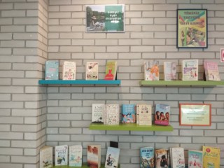 A kihelyezett könyvek a Témánál vagyunk polcon