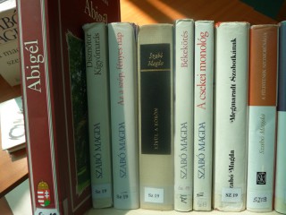 A kihíváshoz kihelyezett könyvek a könyvtárban