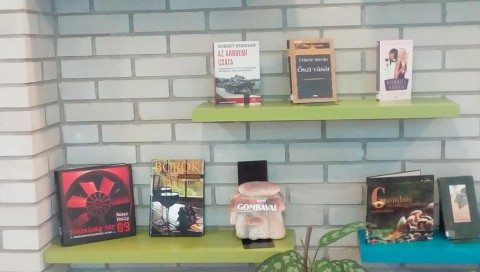 A kihelyezett könyvek a Témánál vagyunk polcon