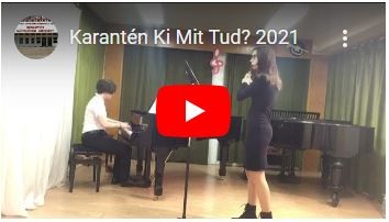 Tóth Gabriella fuvola hangszeren és Elek Petra zongora hangszeren előadják:  Pam Wedgwood: Survivor (a youtube videó nem feliratozott)