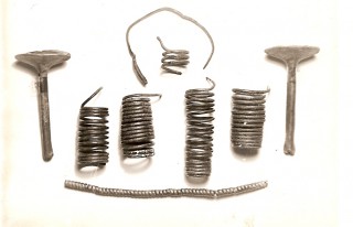 Leninváros környékének őstörténete című régészeti kiállítás tárgyai