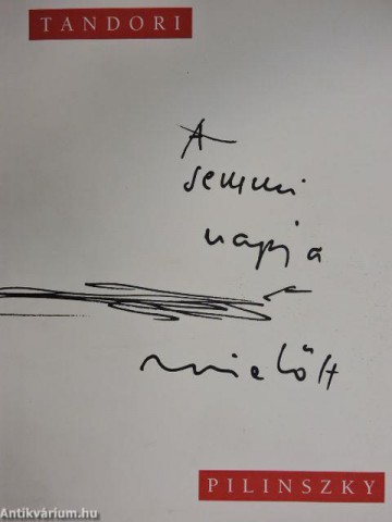 Pilinszky János: A semmi napja (könyvborító)