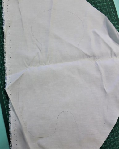 Vászonanyag a babához.