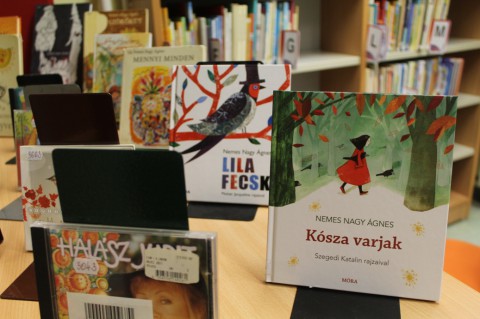 Kihelyezett könyvajánló a gyermekkönyvtárban