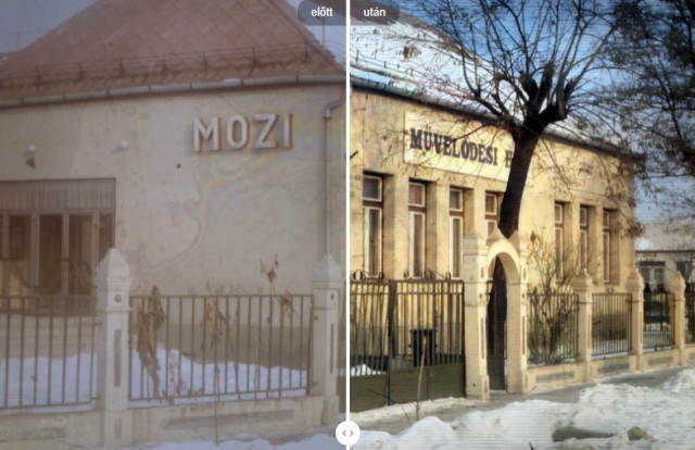 A számítógépes program segítségével restaurált kép.