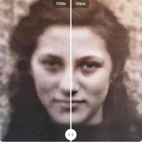 A számítógépes program segítségével restaurált kép.