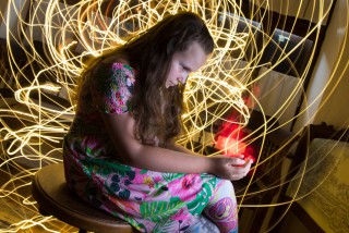 Portrékészítés fényfestéssel