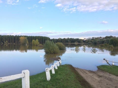 Árvíz a Tisza gáton