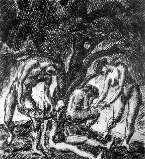 Nagy fal alatt - rézkarc